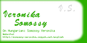 veronika somossy business card